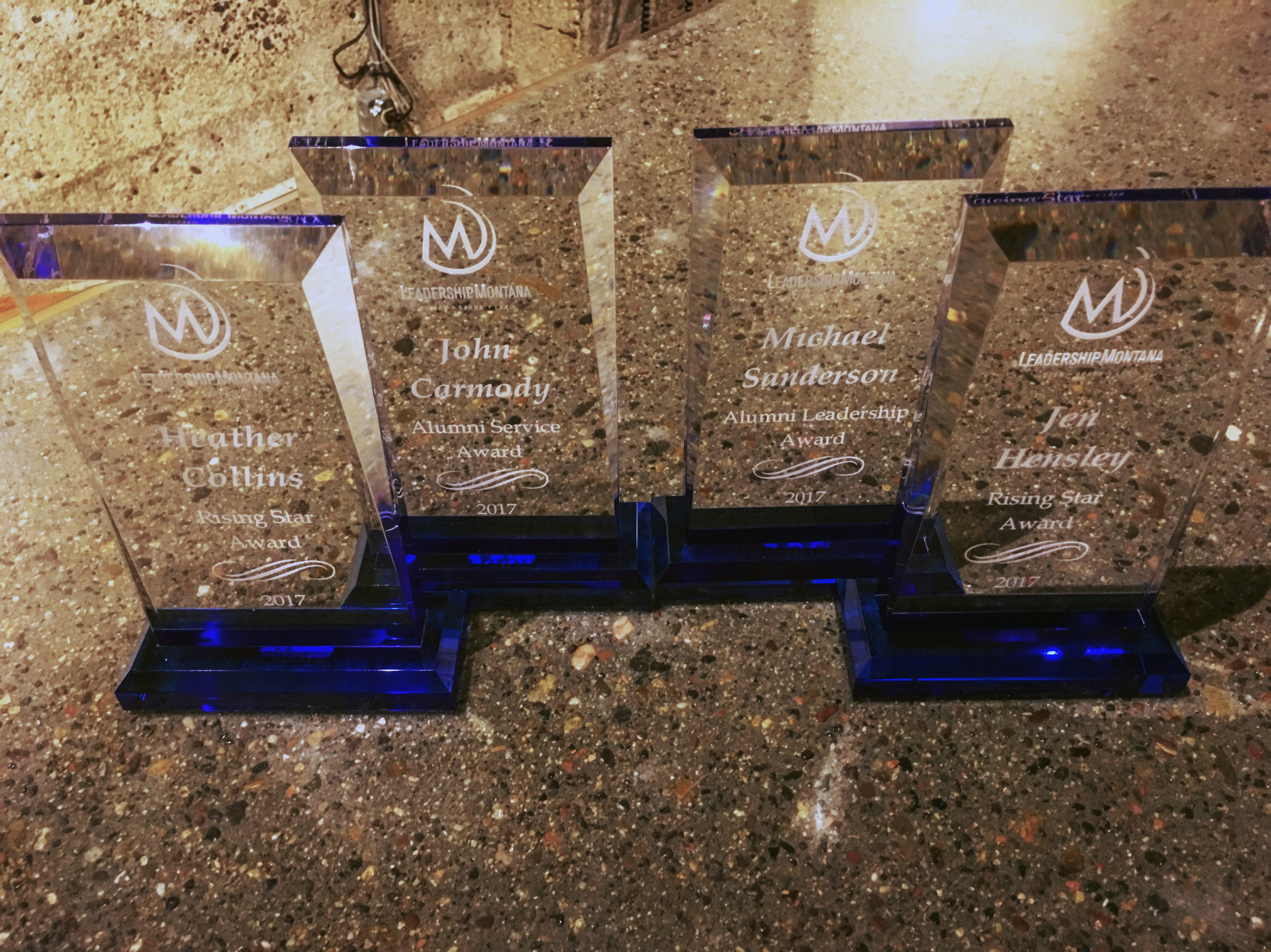 Alumni Award plaques